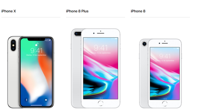Los tres iPhones presentados ayer