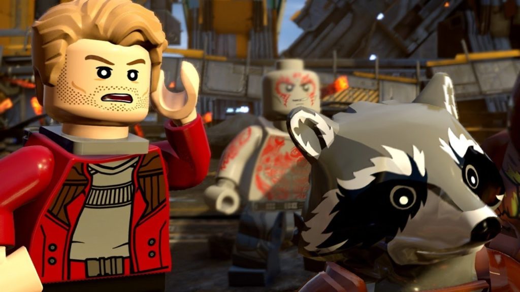 En Lego Marvel Super Heroes 2 los protgaonistas que más vemos es los de Los Guardianes de la Galaxia junto a los Vengadores