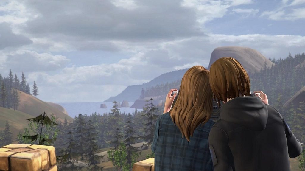 Rachel y Chloe mirando el paisaje