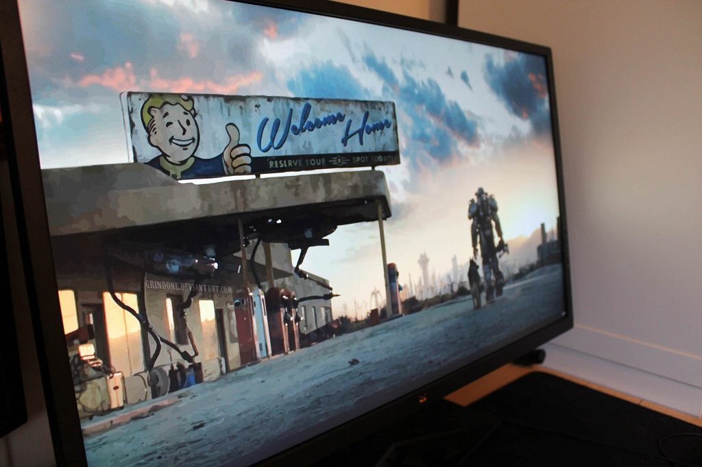 El monitor Viewsonic XG2703-GS reproduciendo el Fallout 4