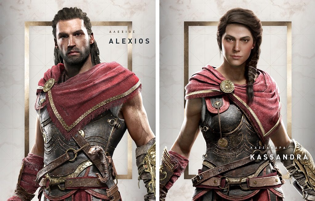 Elección de Kassandra o Alexios en Assassin's Creed Odyssey