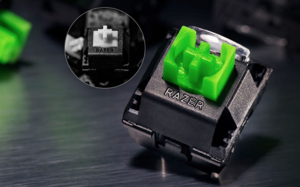 Imagen detalle de los nuevos switches de Razer