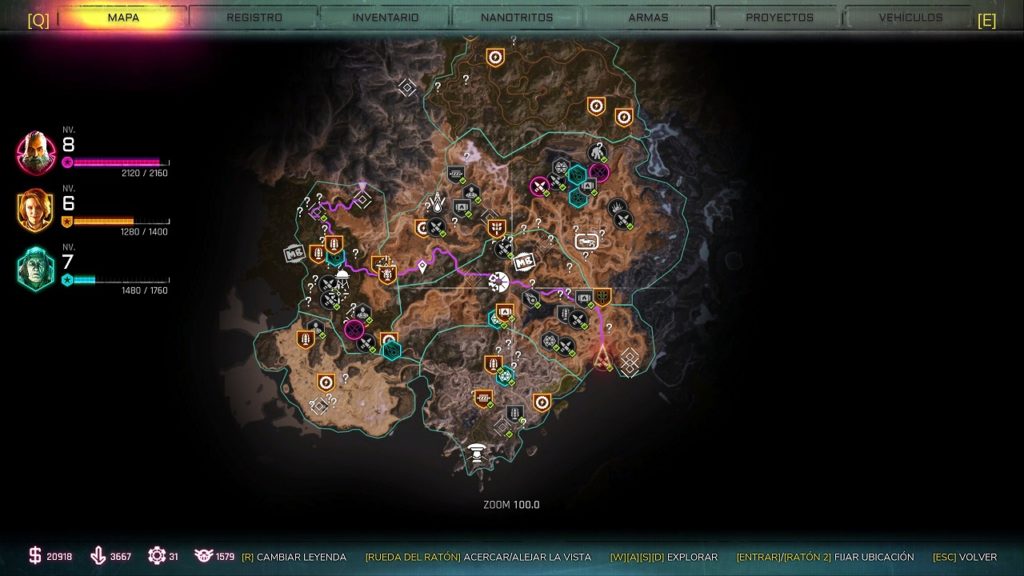 El mapa de Rage 2 tiene tantas misiones marcadas que parece hecho por Ubisoft