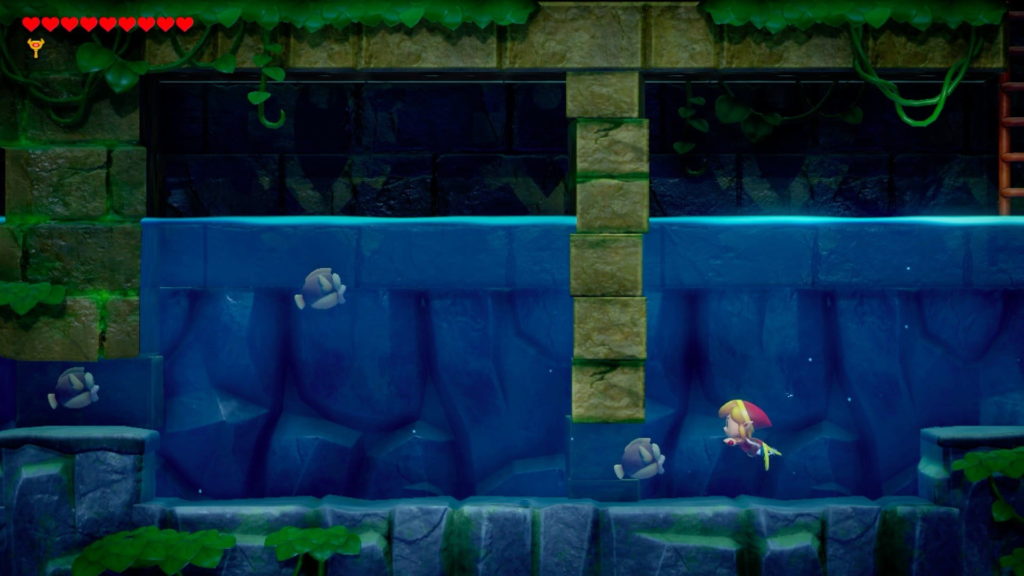 Ejemplo de fase en 2D en "Zelda Link's Awakening"